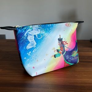 NEW Mongolian woman folk painting cosmetic travel bag